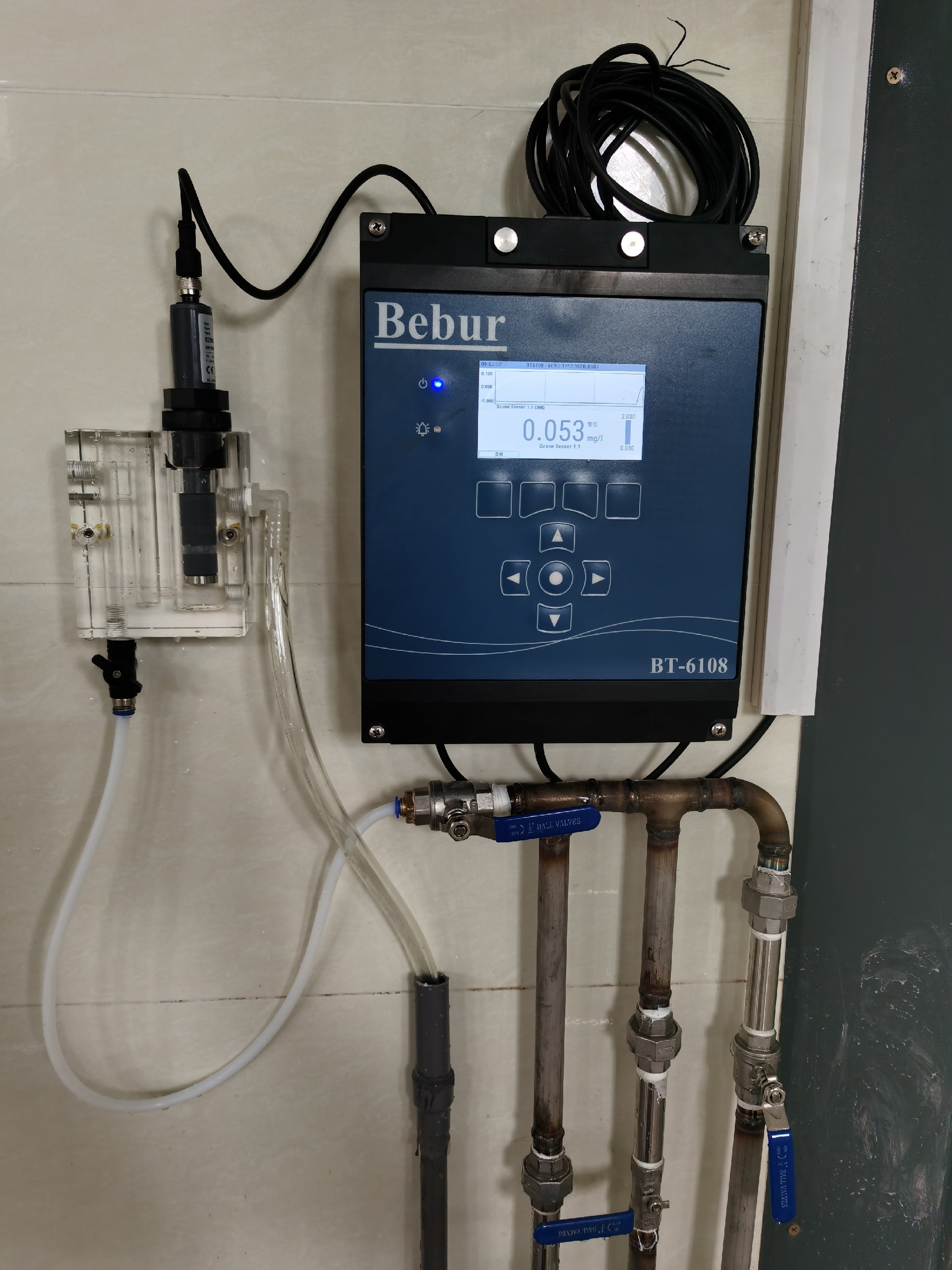 Bebur巴倍尔水中臭氧分析仪在自来水厂的应用案例